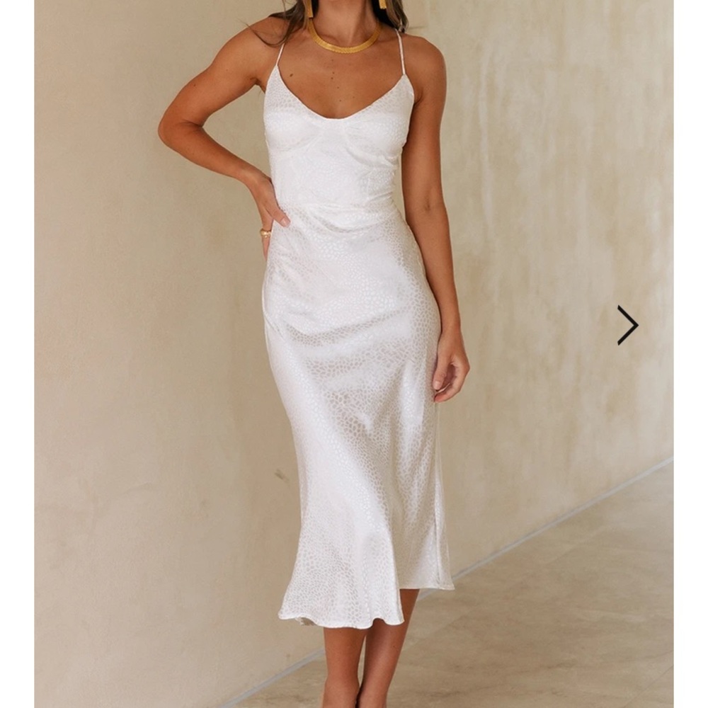 Runaway The Label White Midi Dress